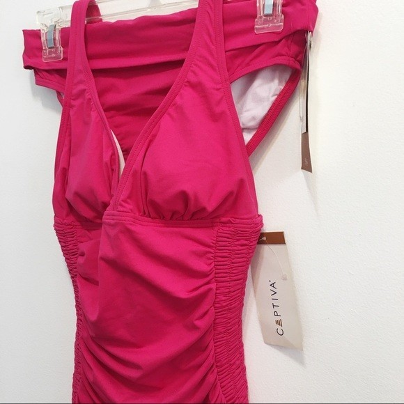Captiva NWT Women's Two Piece Pink Tankini Bikini Swim Bathing Suit S - Picture 2 of 8